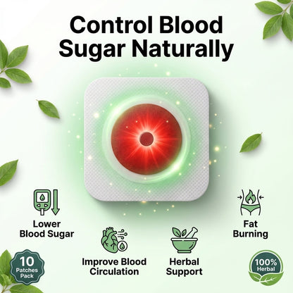 GlucoCare™ Blood Magnetic Sugar control foot Patches (Pack of 10)